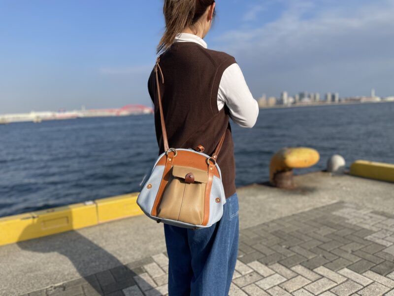 イタリアコーティングレザー × 栃木レザー 2WAY
