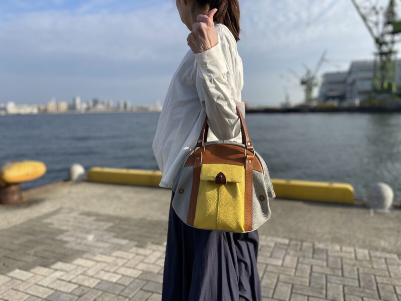 イタリアコーティングレザー × 栃木レザー 2WAY