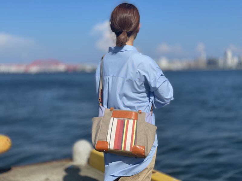 ナイロン x フランス綿 x レザー 3ＷＡＹ