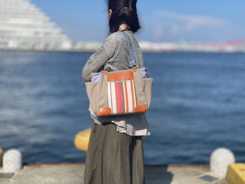 ナイロン x フランス綿 x レザー 3ＷＡＹ