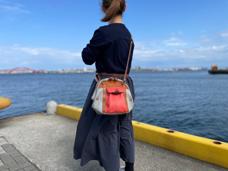 イタリアコーティングレザー × 栃木レザー 2WAY