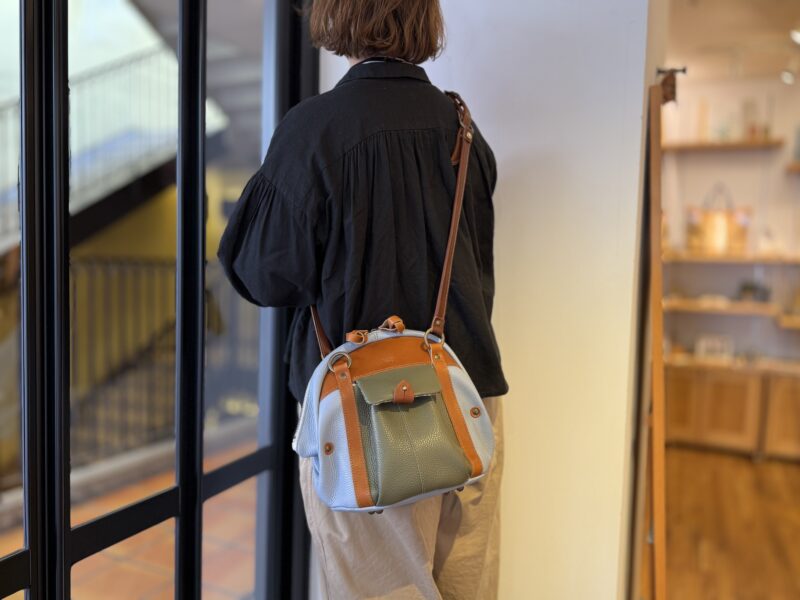 イタリアコーティングレザー × 栃木レザー 2WAY