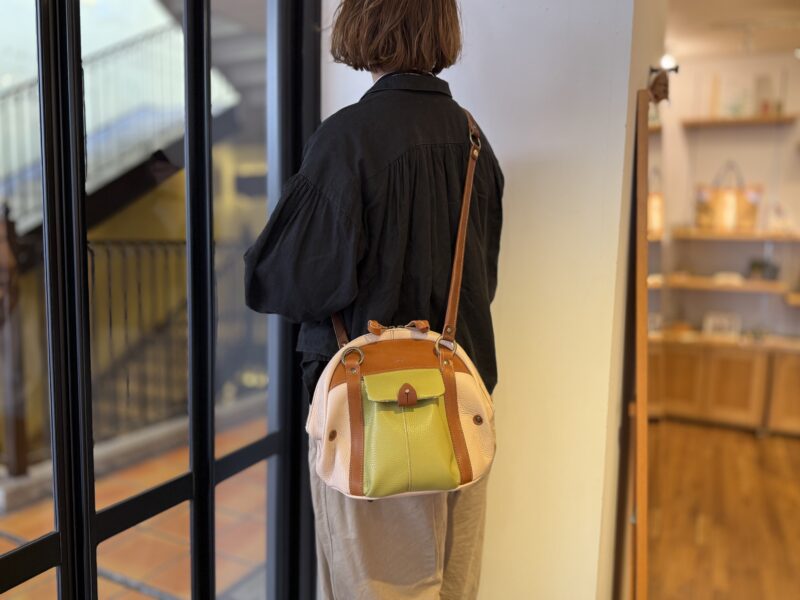 イタリアコーティングレザー × 栃木レザー 2WAY