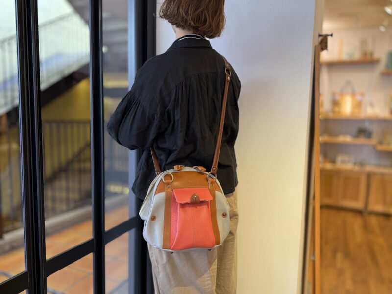 イタリアコーティングレザー × 栃木レザー 2WAY