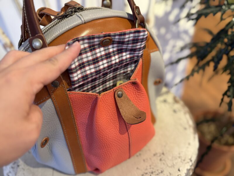 イタリアコーティングレザー × 栃木レザー 2WAY