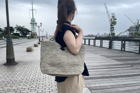 サンアルシデ×アヴース ラフィア トート