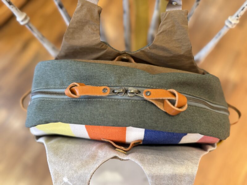 撥水ナイロン x イタリアコーティングレザー リュック＆トート