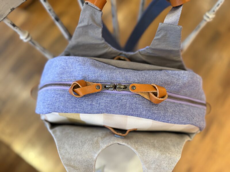 撥水ナイロン x イタリアコーティングレザー リュック＆トート