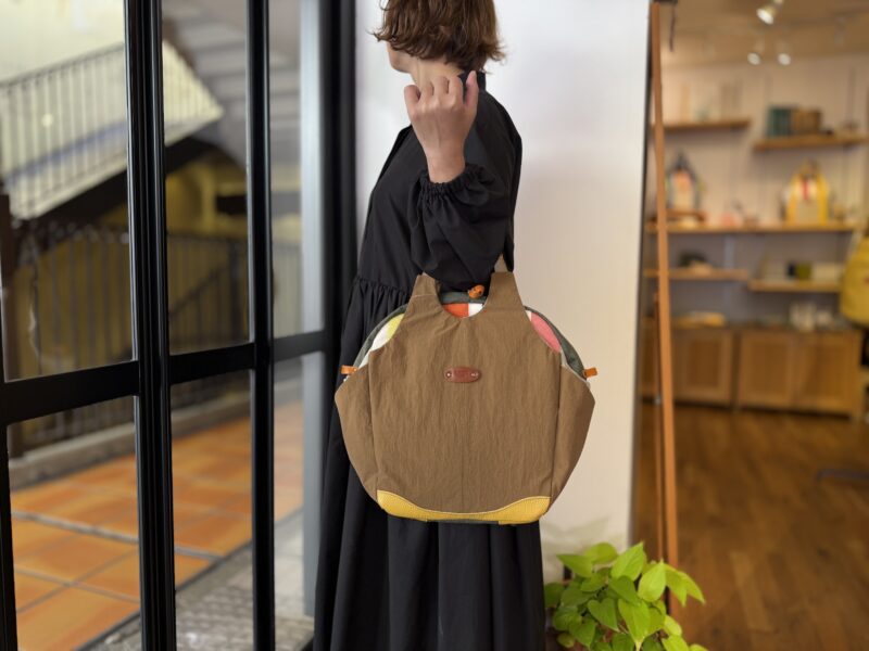 撥水ナイロン x イタリアコーティングレザー リュック＆トート