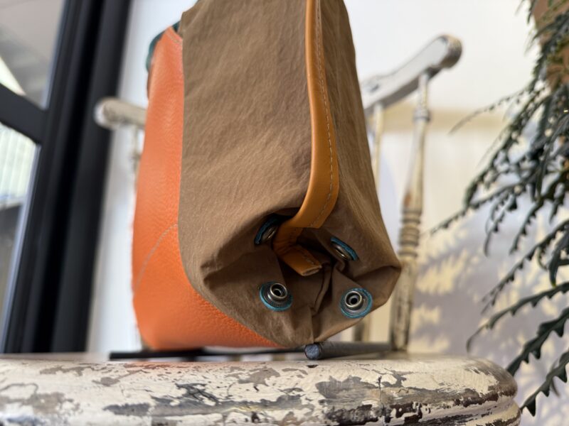 イタリアコーティングレザー x 撥水ナイロン Wフェイストート