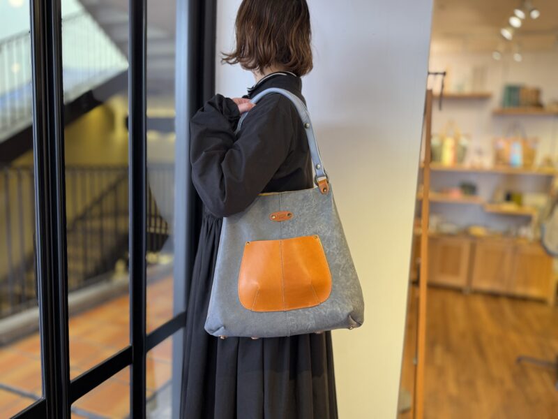 イタリアタンニンレザー x 栃木レザー トート