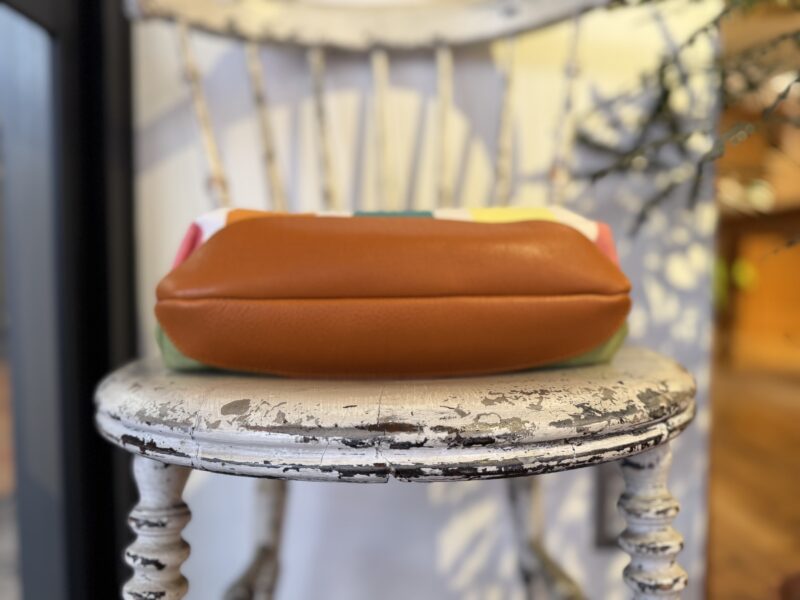 イタリアタンニンレザー x フランスコットン ショルダー