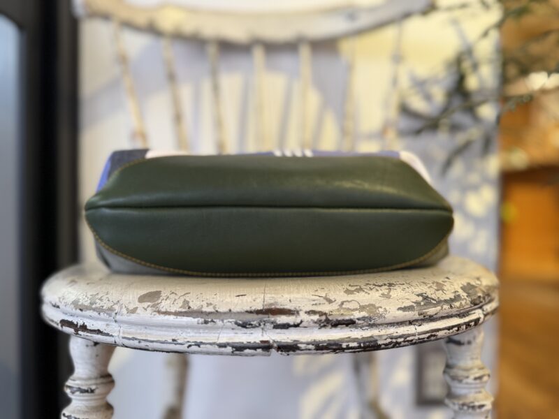 イタリアタンニンレザー x フランスコットン ショルダー