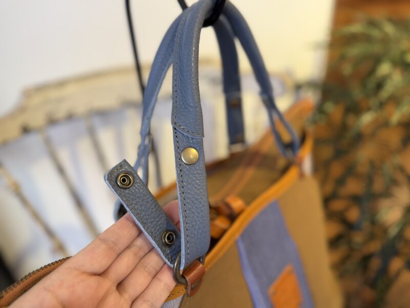 撥水ナイロン x フランスコットン ３WAY