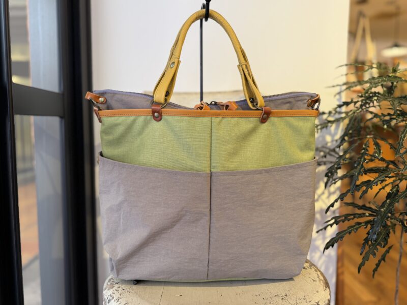 撥水ナイロン x フランスコットン ３WAY