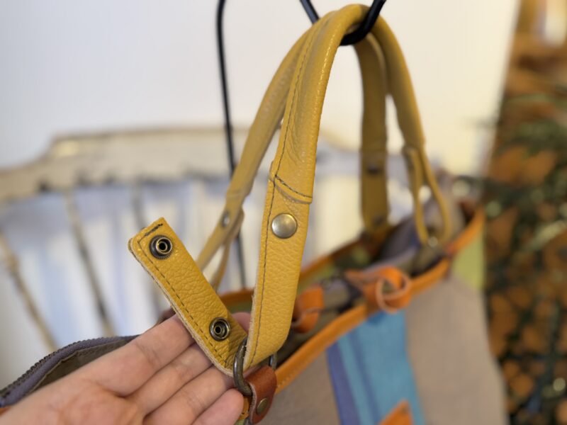 撥水ナイロン x フランスコットン ３WAY