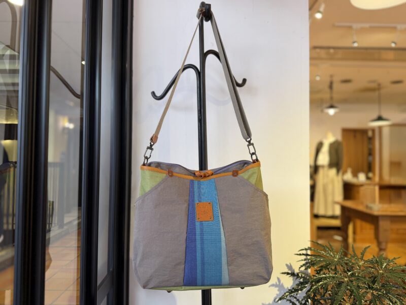 撥水ナイロン x フランスコットン ３WAY