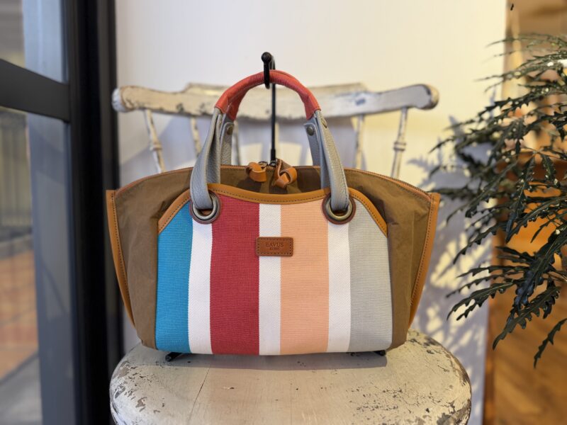 イタリアコーティングレザー x 撥水ナイロン Wフェイストート