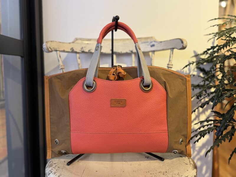 イタリアコーティングレザー x 撥水ナイロン Wフェイストート