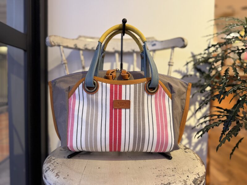 イタリアコーティングレザー x 撥水ナイロン Wフェイストート