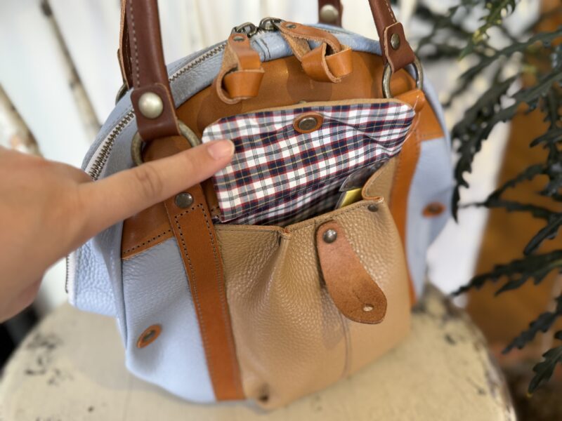 イタリアコーティングレザー × 栃木レザー 2WAY