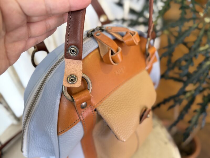 イタリアコーティングレザー × 栃木レザー 2WAY