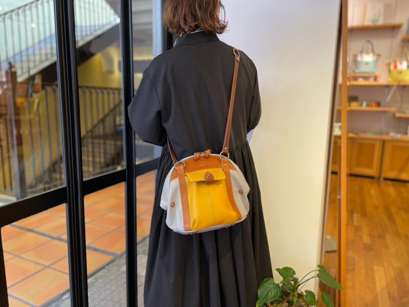 イタリアコーティングレザー × 栃木レザー 2WAY
