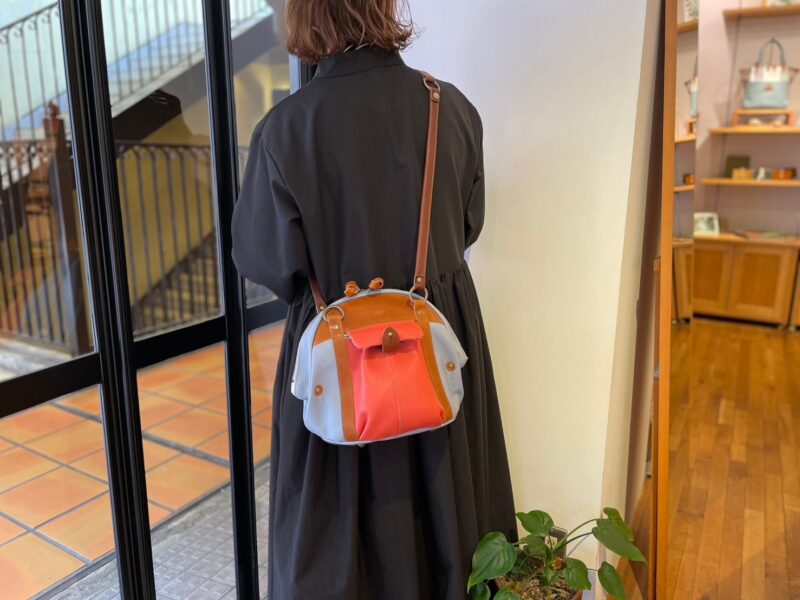 イタリアコーティングレザー × 栃木レザー 2WAY