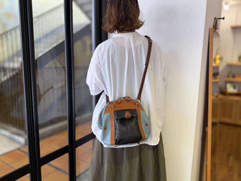 イタリアコーティングレザー × 栃木レザー 2WAY
