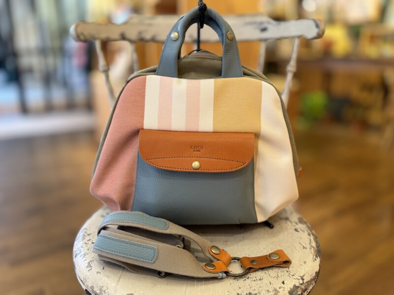 リトアニアリネン × ナイロン × レザー リュック&トート