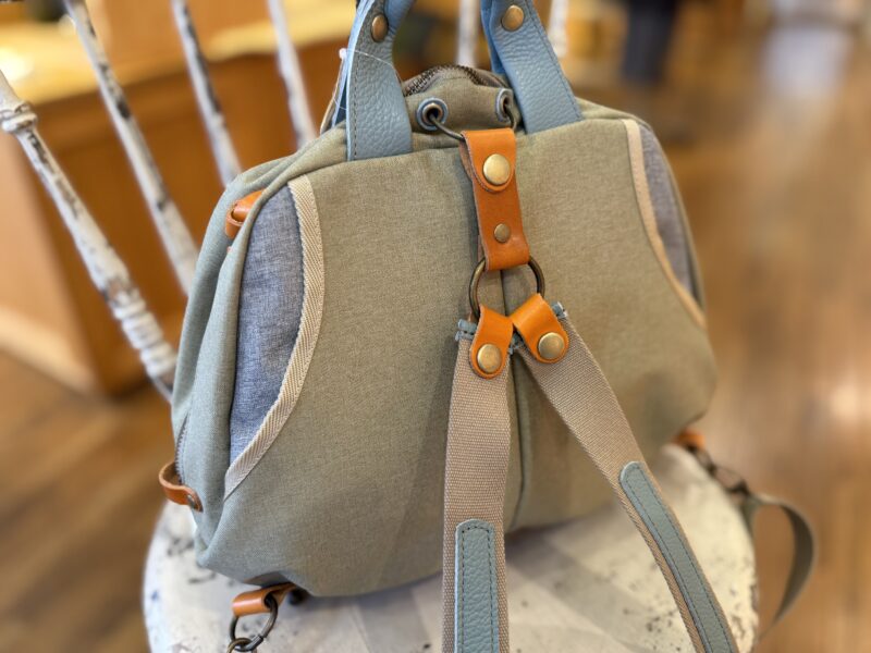 リトアニアリネン × ナイロン × レザー リュック&トート