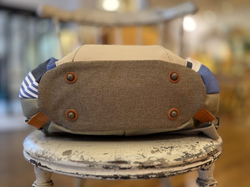 リトアニアリネン × ナイロン × レザー リュック&トート