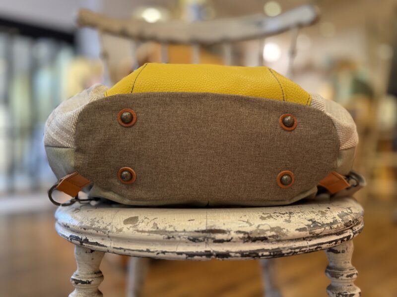 リトアニアリネン × ナイロン × レザー リュック&トート