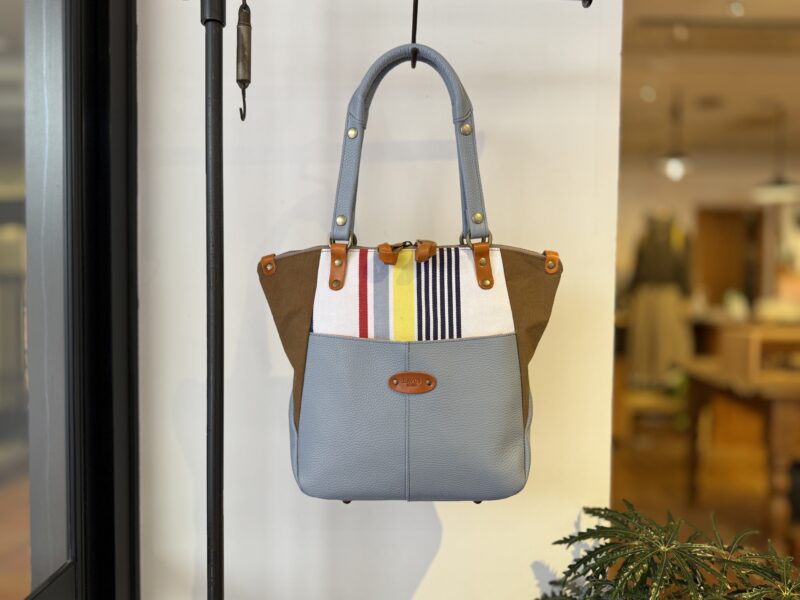 イタリアコーティングレザー x フランスコットン 3WAY