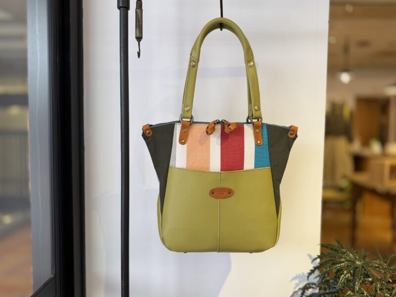 イタリアコーティングレザー x フランスコットン 3WAY