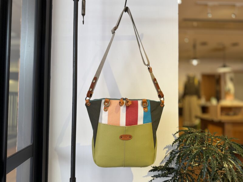 イタリアコーティングレザー x フランスコットン 3WAY