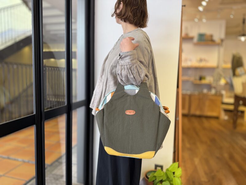 撥水ナイロン x イタリアコーティングレザー リュック＆トート