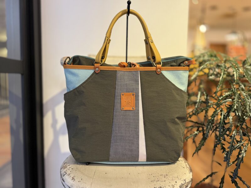 撥水ナイロン x フランスコットン ３WAY