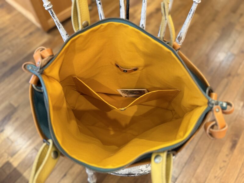 撥水ナイロン x フランスコットン ３WAY