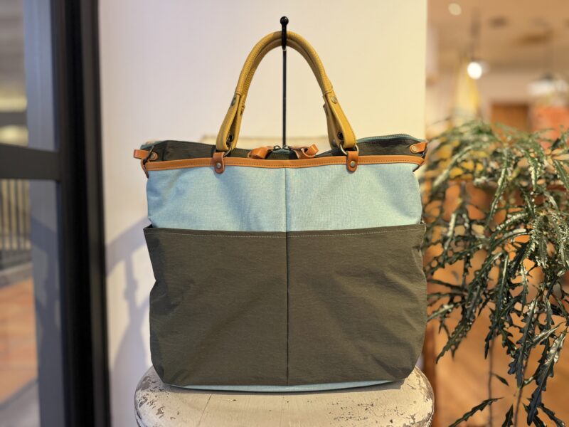 撥水ナイロン x フランスコットン ３WAY