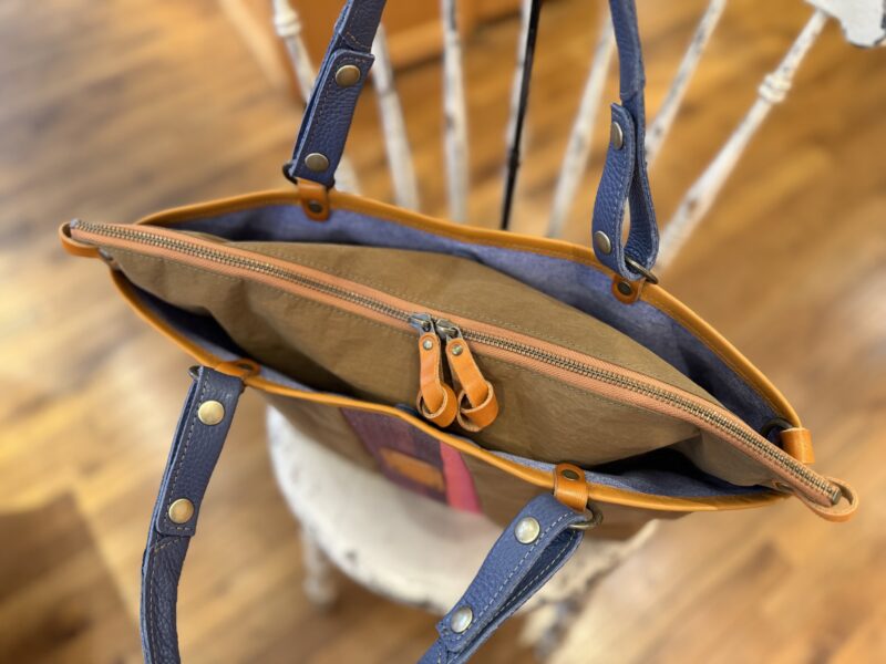 撥水ナイロン x フランスコットン ３WAY