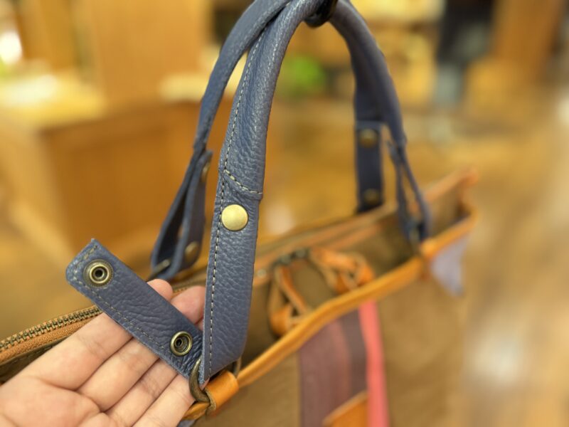 撥水ナイロン x フランスコットン ３WAY