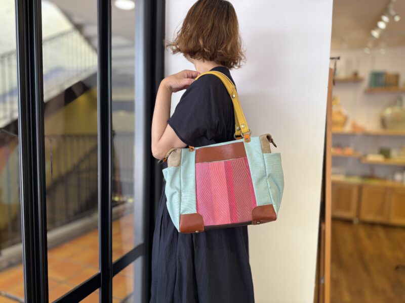 ナイロン x フランス綿 x レザー 3ＷＡＹ
