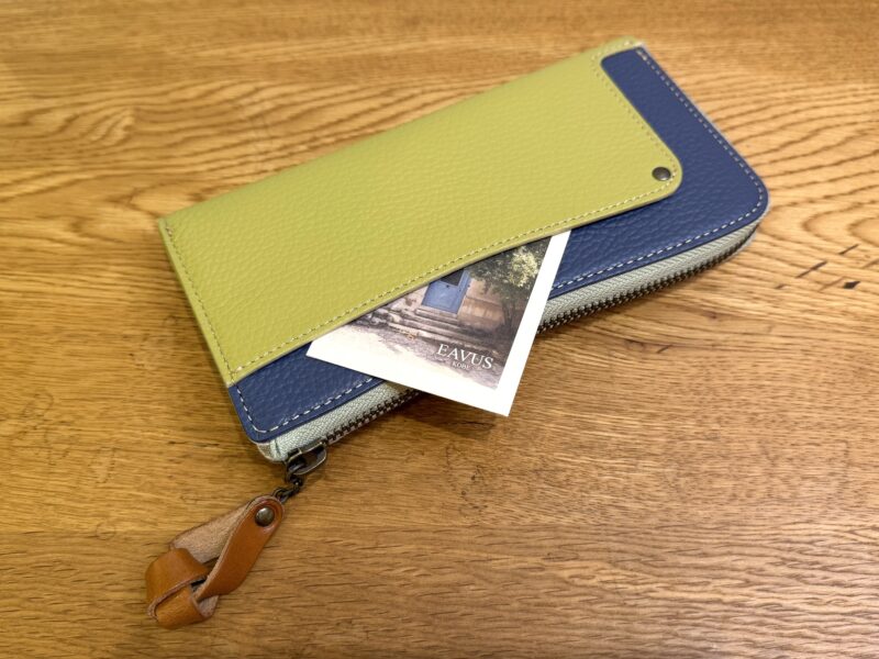 イタリアコーティングレザー Lファスナー長財布